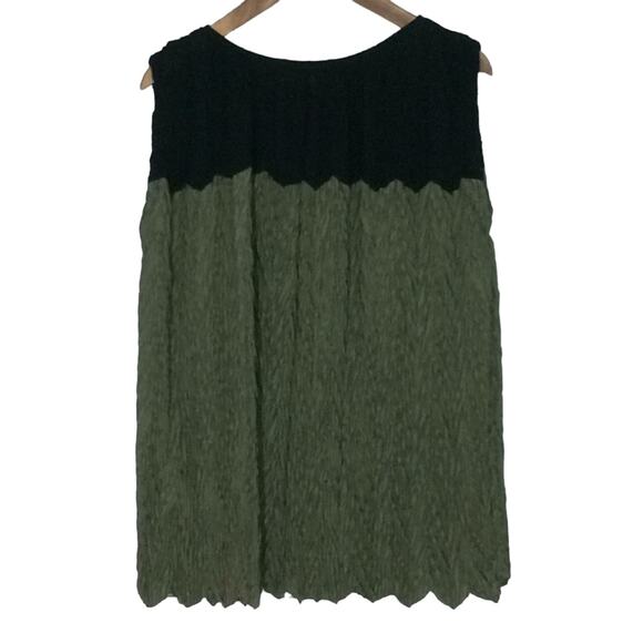 Timeless Naeem Khan Color Block Sleeveless Tunic - Picture 1 of 10